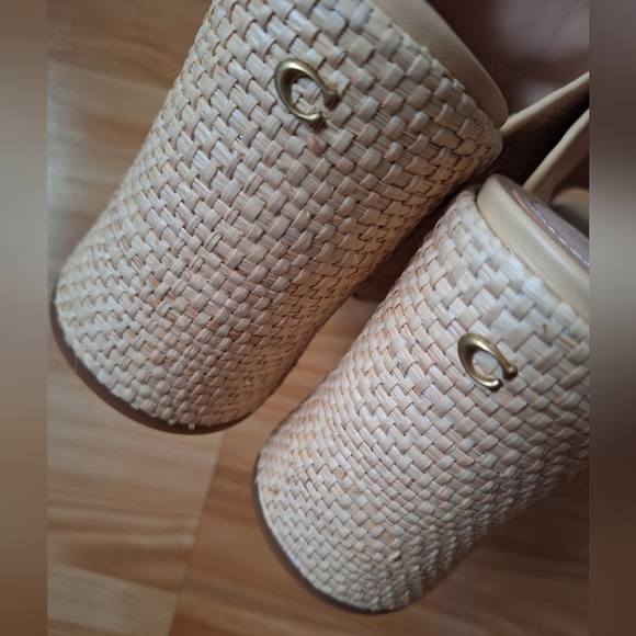Coach Bobi Straw Platform Sandals - Picture 8 of 12